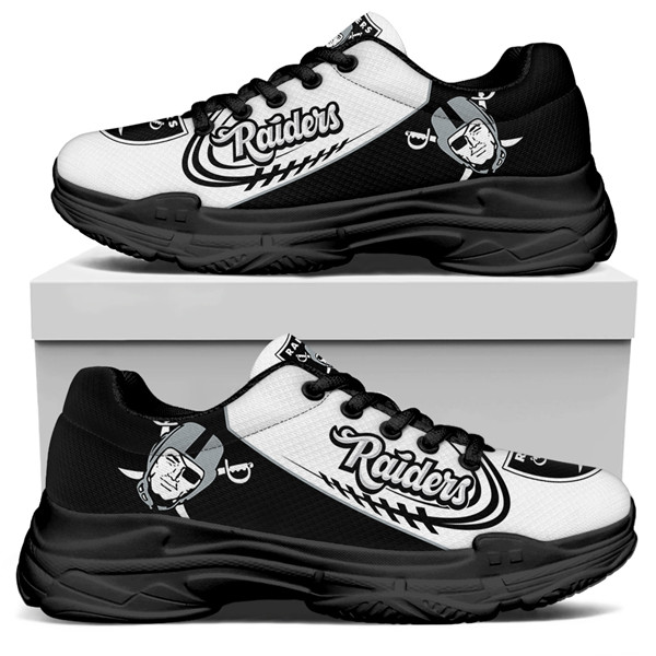 Women's Las Vegas Raiders Edition Chunky Sneakers With Line 005