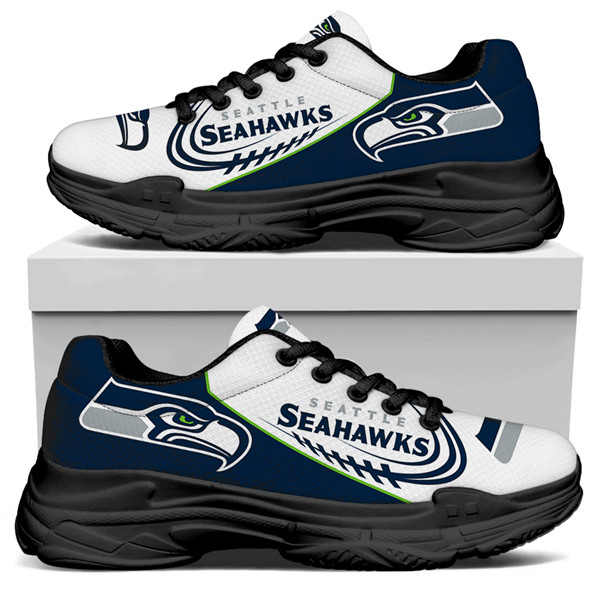 Men's Seattle Seahawks Edition Chunky Sneakers With Line 007