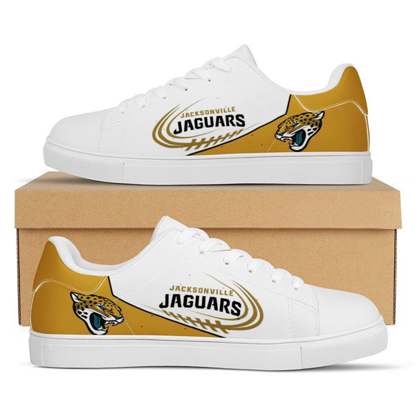 Men's Jacksonville Jaguars Low Top Leather Sneakers 003