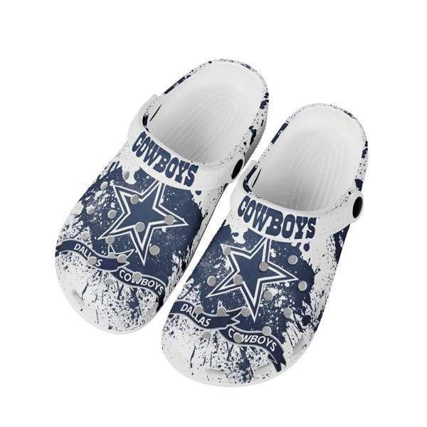 Men's Dallas Cowboys Bayaband Clog Shoes 002 - Click Image to Close