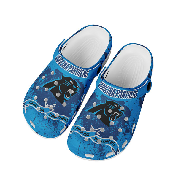 Women's Carolina Panthers Bayaband Clog Shoes 002