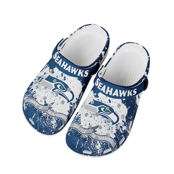 Men's Seattle Seahawks Bayaband Clog Shoes 002