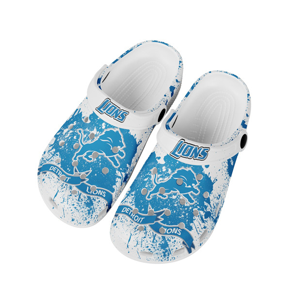 Men's Detroit Lions Bayaband Clog Shoes 002