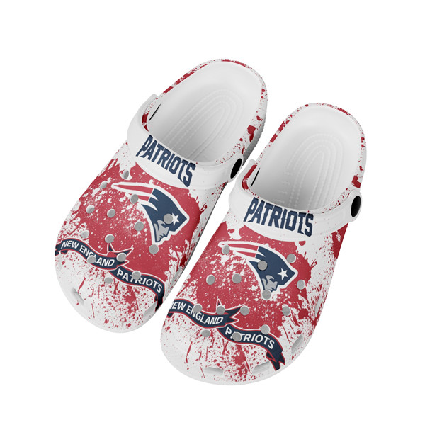 Men's New England Patriots Bayaband Clog Shoes 002