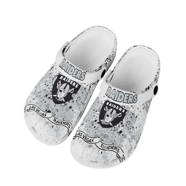 Men's Las Vegas Raiders Bayaband Clog Shoes 003 - Click Image to Close