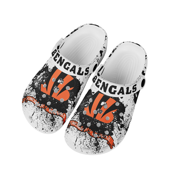 Men's Cincinnati Bengals Bayaband Clog Shoes 002 - Click Image to Close