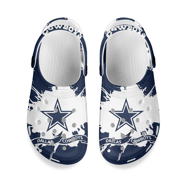 Men's Dallas Cowboys Bayaband Clog Shoes 001 - Click Image to Close