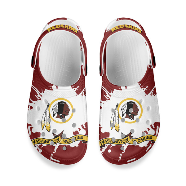 Women's Washington Football Team Bayaband Clog Shoes 001