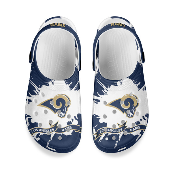 Men's Los Angeles Rams Bayaband Clog Shoes 001 - Click Image to Close