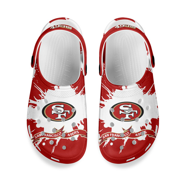 Men's San Francisco 49ers Bayaband Clog Shoes 002