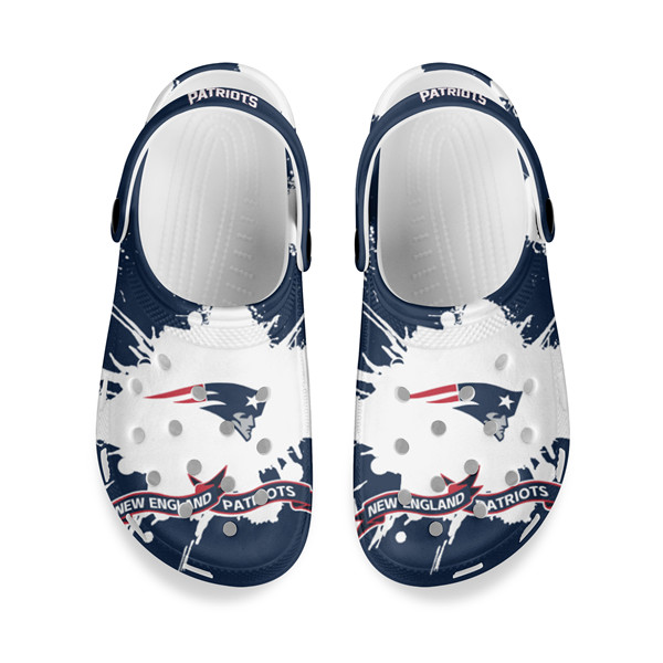 Men's New England Patriots Bayaband Clog Shoes 001