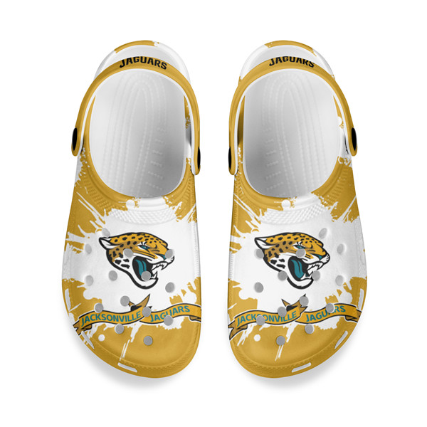 Men's Jacksonville Jaguars Bayaband Clog Shoes 001 - Click Image to Close