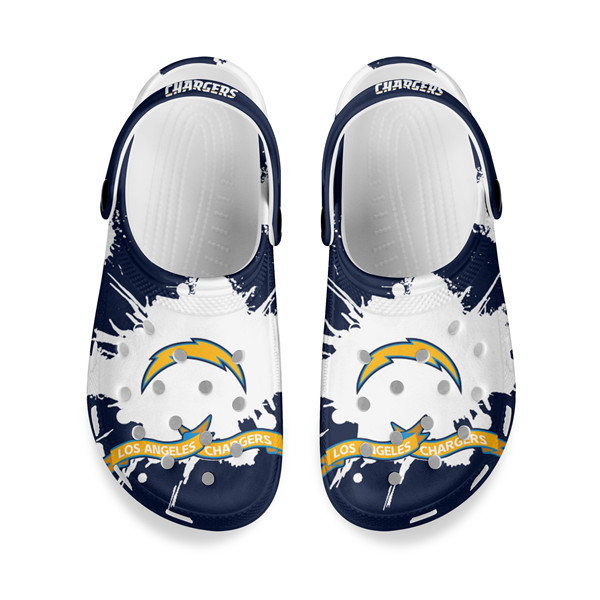 Women's Los Angeles Chargers Bayaband Clog Shoes 002