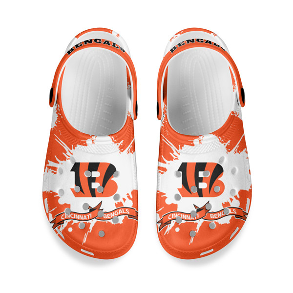 Women's Cincinnati Bengals Bayaband Clog Shoes 001 - Click Image to Close