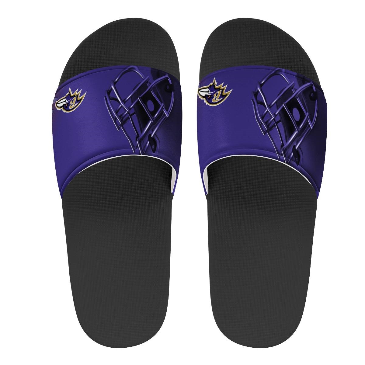 Women's Baltimore Ravens Flip Flops 001 - Click Image to Close