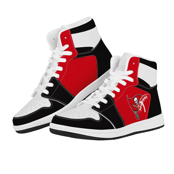 Women's Tampa Bay Buccaneers AJ High Top Leather Sneakers 002