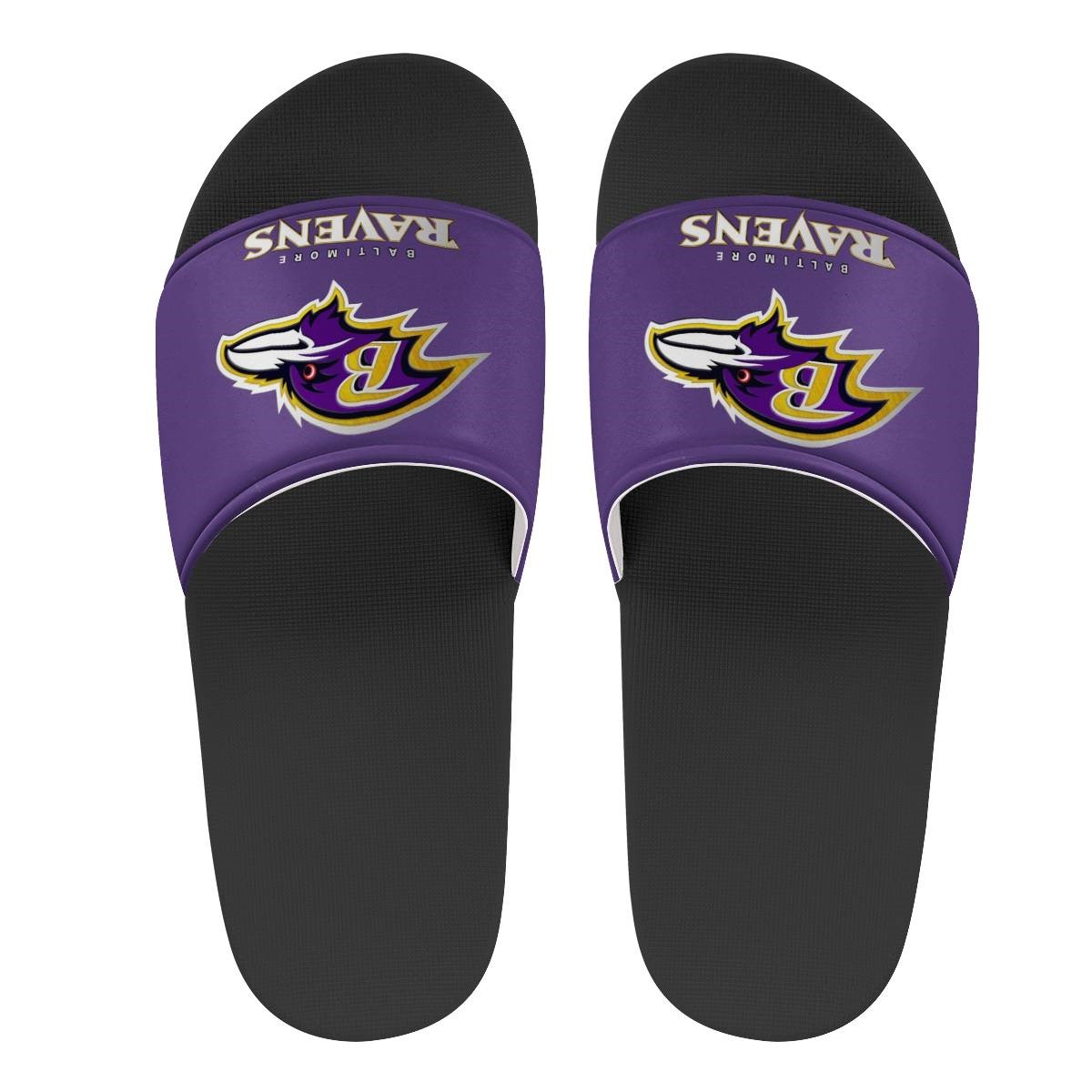 Women's Baltimore Ravens Flip Flops 004 - Click Image to Close