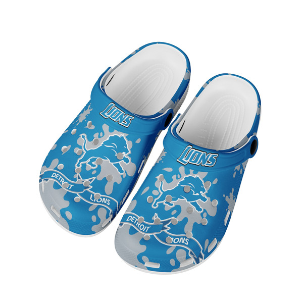 Women's Detroit Lions Bayaband Clog Shoes 003