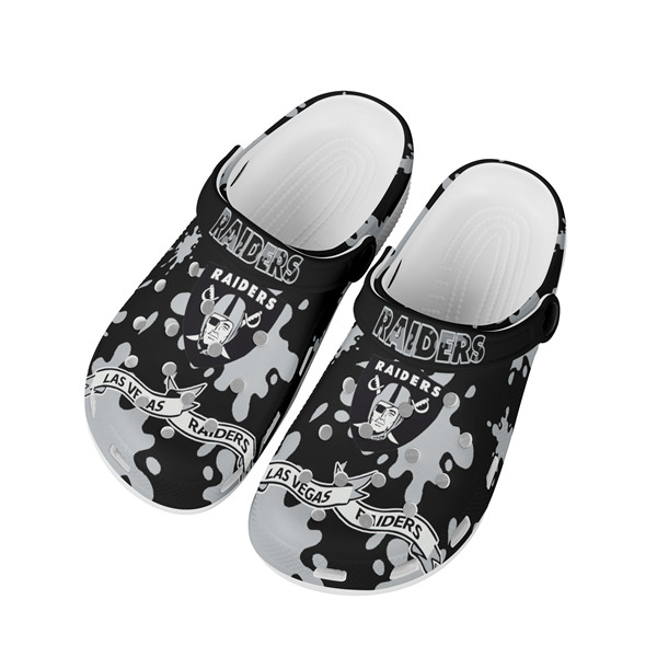 Women's Las Vegas Raiders Bayaband Clog Shoes 004