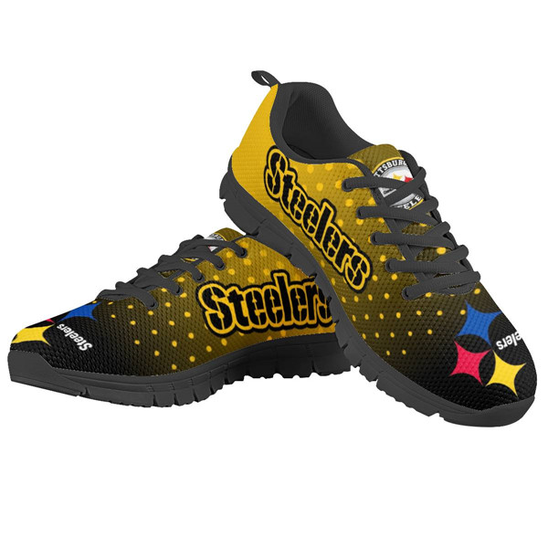 Men's NFL Pittsburgh Steelers Lightweight Running Shoes 006