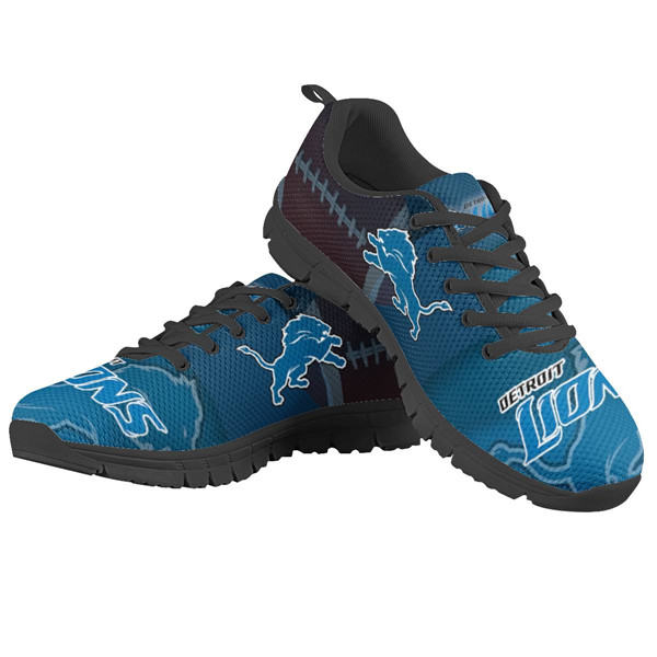 Women's NFL Detroit Lions Lightweight Running Shoes 008