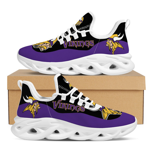 Women's Minnesota Vikings Flex Control Sneakers 002 - Click Image to Close