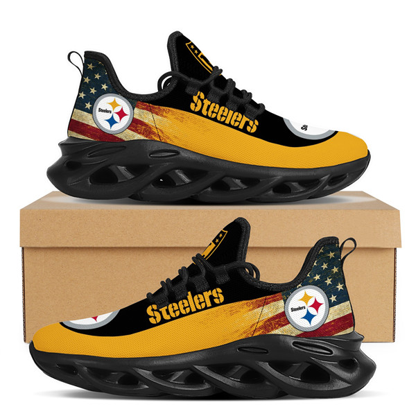 Women's Pittsburgh Steelers Flex Control Sneakers 003 - Click Image to Close