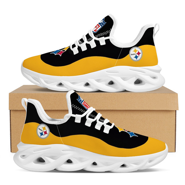 Men's Pittsburgh Steelers Flex Control Sneakers 008 - Click Image to Close