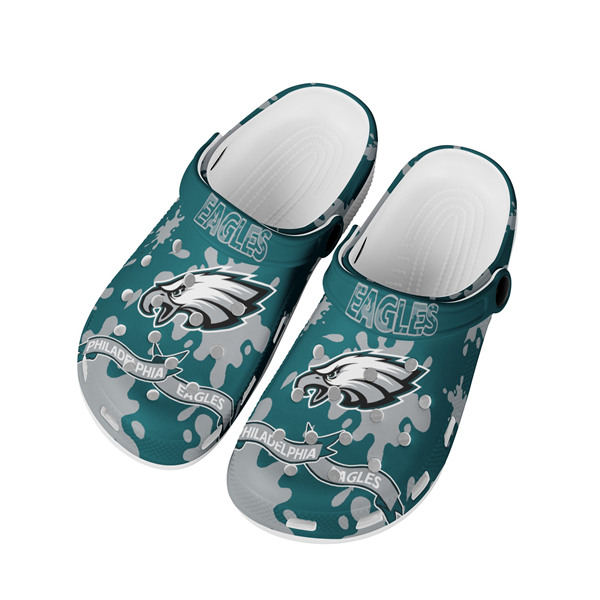 Men's Philadelphia Eagles Bayaband Clog Shoes 003