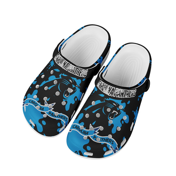 Men's Carolina Panthers Bayaband Clog Shoes 003