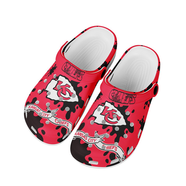 Men's Kansas City Chiefs Bayaband Clog Shoes 004 - Click Image to Close