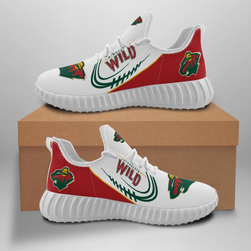 Women's NHL Minnesota Wild Lightweight Running Shoes 003