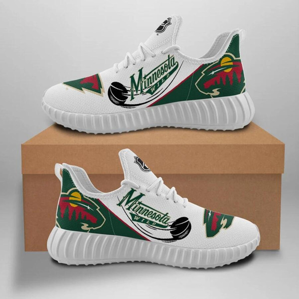 Women's NHL Minnesota Wild Lightweight Running Shoes 001