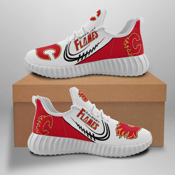 Women's NHL Calgary Flames Lightweight Running Shoes 001