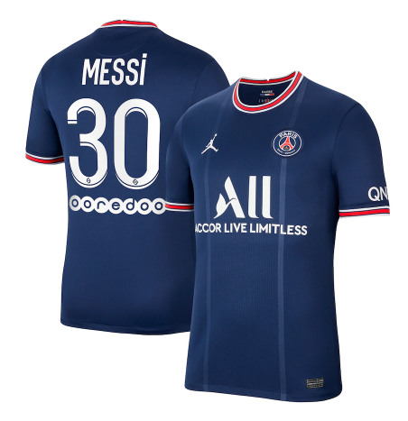 Paris Saint-Germain #30 Lionel Messi 2021/22 Blue Home Breathe Stadium Soccer Jersey - Click Image to Close