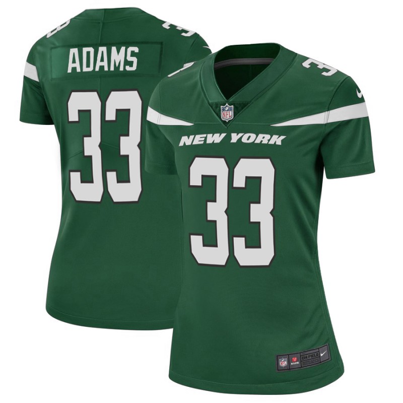 Women's New York Jets #33 Jamal Adams Green Vapor Untouchable Limited Stitched NFL Jersey