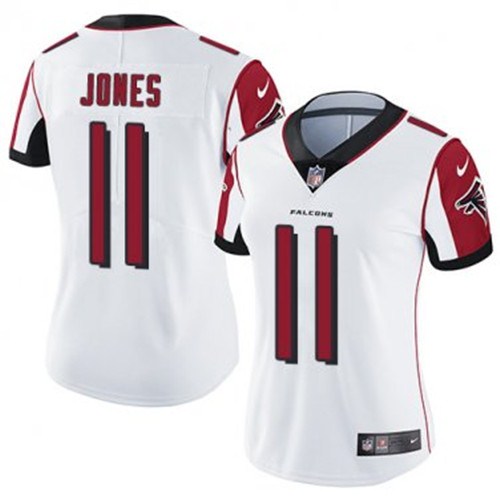 Women's Atlanta Falcons #11 Julio Jones White Vapor Untouchable Limited Stitched NFL Jersey(Run Small) - Click Image to Close