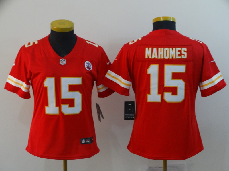 Women's Kansas City Chiefs #15 Patrick Mahomes Red Vapor Untouchable Limited Stitched NFL Jersey