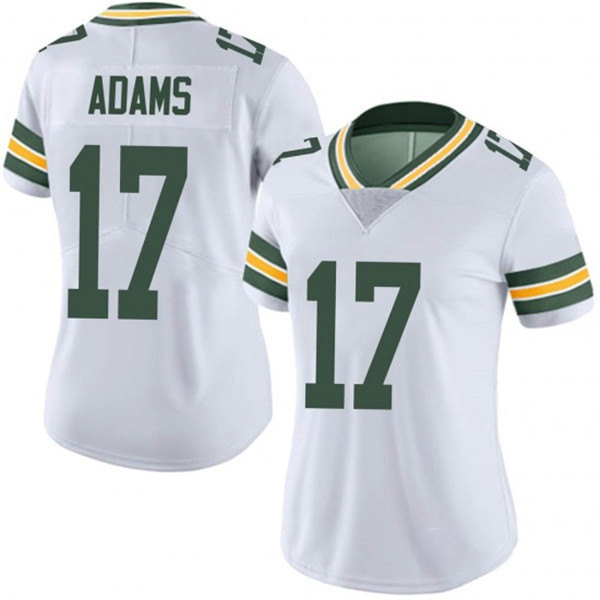 Women's Green Bay Packers #17 Davante Adams White Vapor Untouchable Limited Stitched Jersey(Run Small)