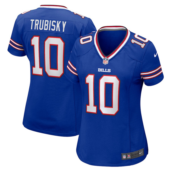 Women's Buffalo Bills #10 Mitchell Trubisky Blue Vapor Untouchable Limited Stitched Football Jersey(Run Small)