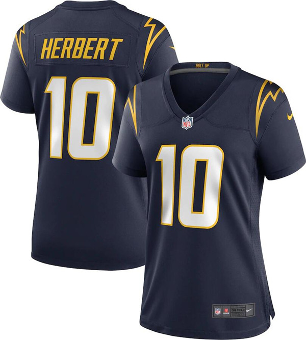 Women's Los Angeles Chargers #10 Justin Herbert navy 2020 Stitched NFL Jersey