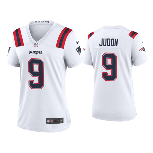 Women's New England Patriots #9 Matt Judon White Vapor Untouchable Limited Stitched Jersey(Run Small)