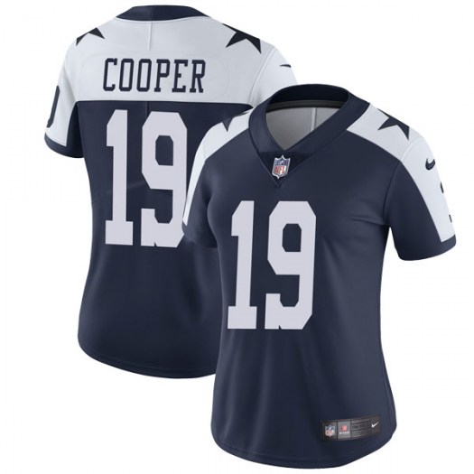 Women's Dallas Cowboys #19 Amari Cooper Navy Vapor Untouchable Limited Stitched NFL Jersey??Run Small??