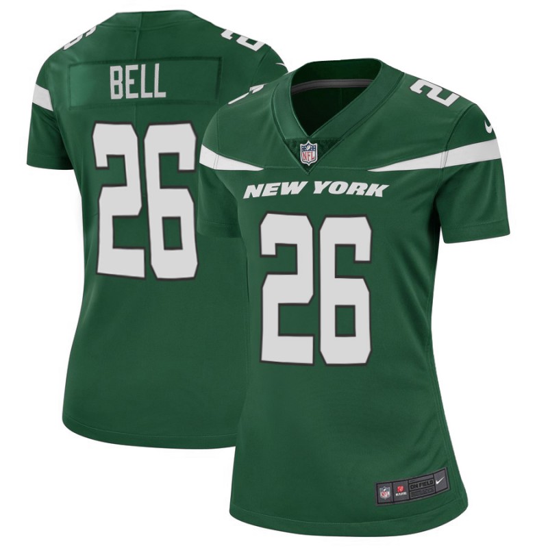 Women's New York Jets #26 Le'Veon Bell Green Vapor Untouchable Limited Stitched NFL Jersey