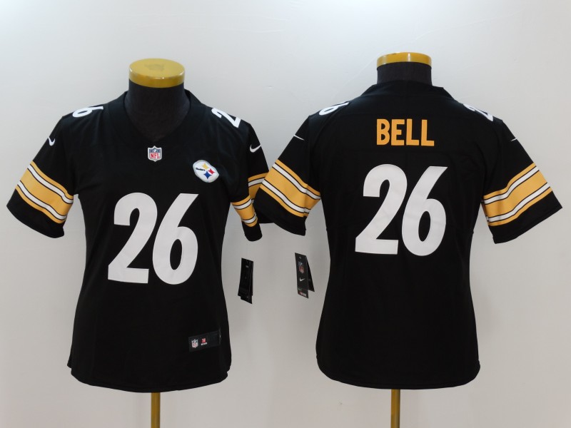 Women's Pittsburgh Steelers #26 Le'Veon Bell Black Vapor Untouchable Limited Jersey