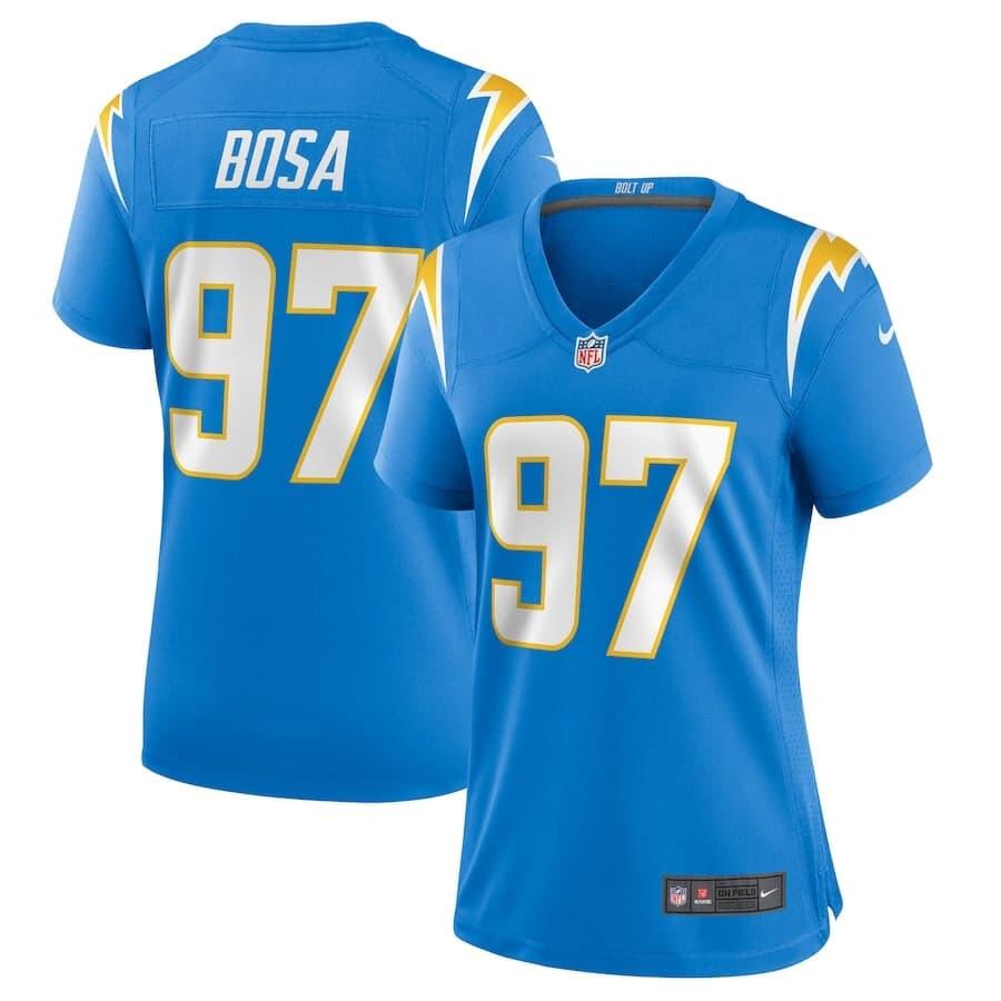 Women's Los Angeles Chargers #97 Joey Bosa 2020 Blue Game Stitched NFL Jersey