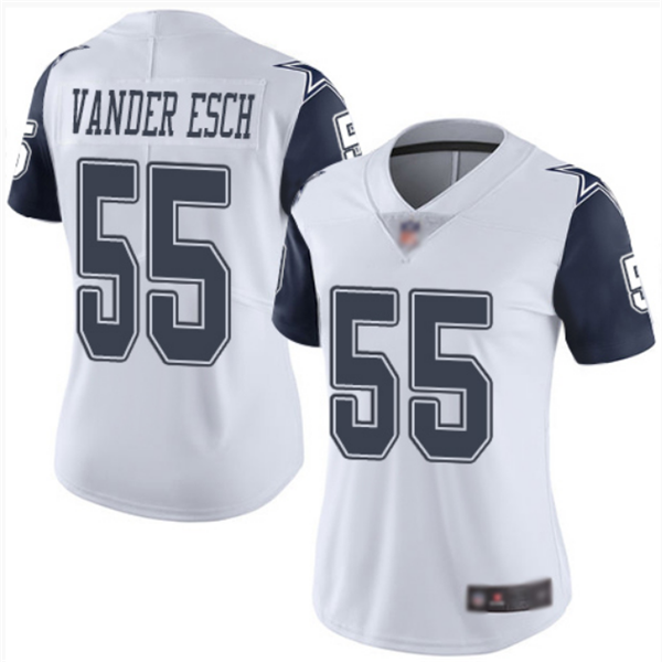 Women's Cowboys #55 Leighton Vander Esch White Vapor Untouchable Limited Stitced NFL Jersey