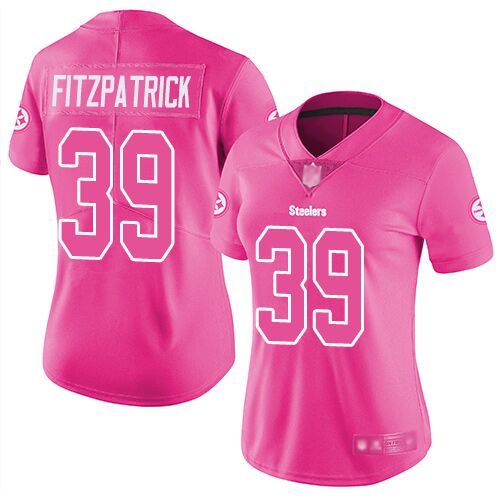 Women's Pittsburgh Steelers #39 Minkah Fitzpatrick Pink Vapor Untouchable Limited Stitched NFL Jersey(Run Small)