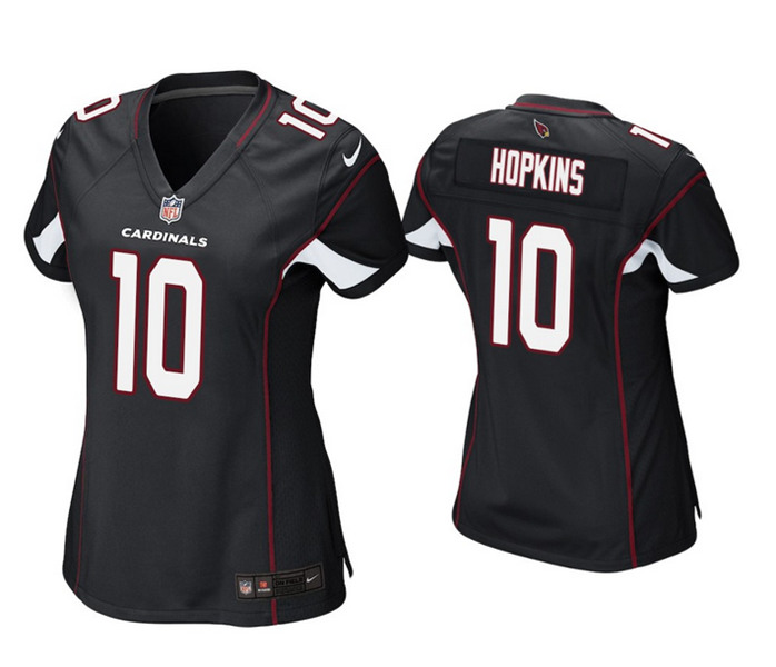 Women's Arizona Cardinals #10 DeAndre Hopkins Black Vapor Untouchable Limited Stitched NFL Jersey(Run Small)