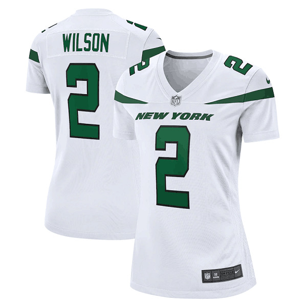 Women's New York Jets #2 Zach Wilson White Vapor Untouchable Limited Stitched Football Jersey - Click Image to Close